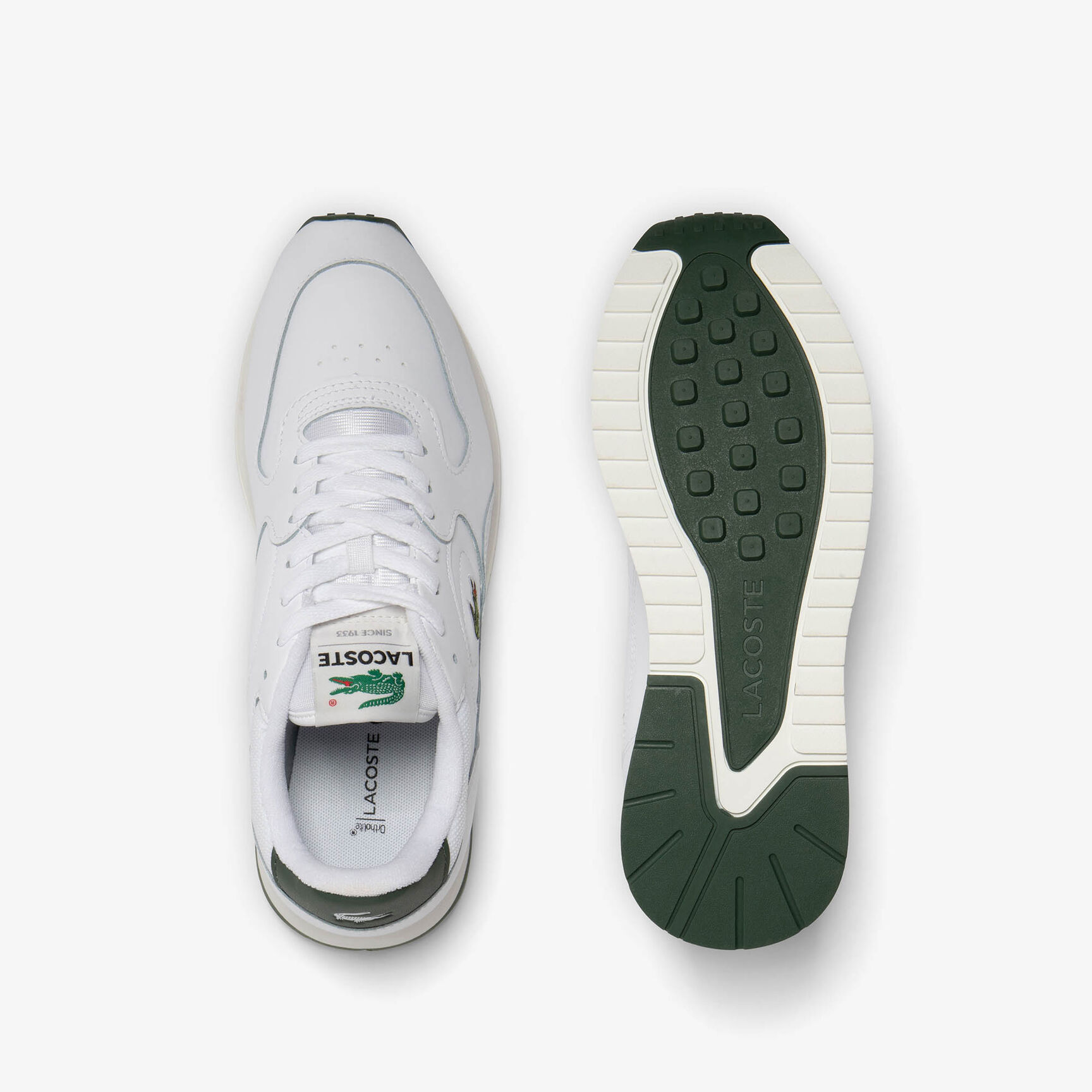 Men's Linetrack Leather Trainers - 46SMA0012-082