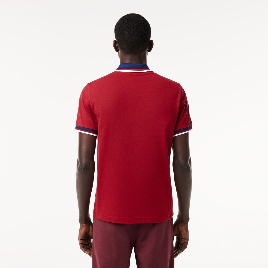 قميص بولو بياقة متباينة وقصة عادية Regular Fit Stretch Cotton Pique Contrast Collar Polo Shirt - PH3461-00-IXX