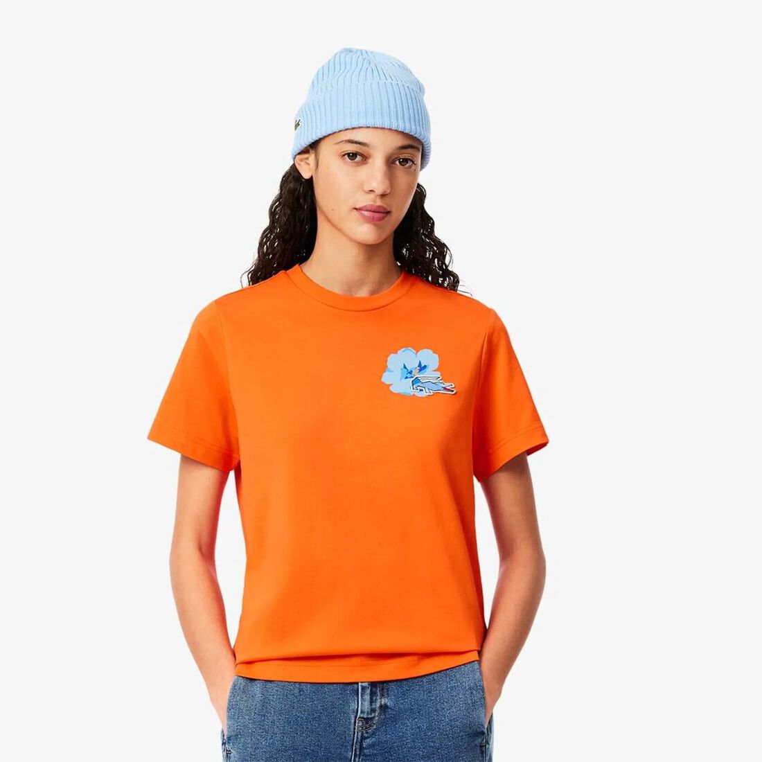 Floral Print Cotton T-shirt - TF2687-00-P40