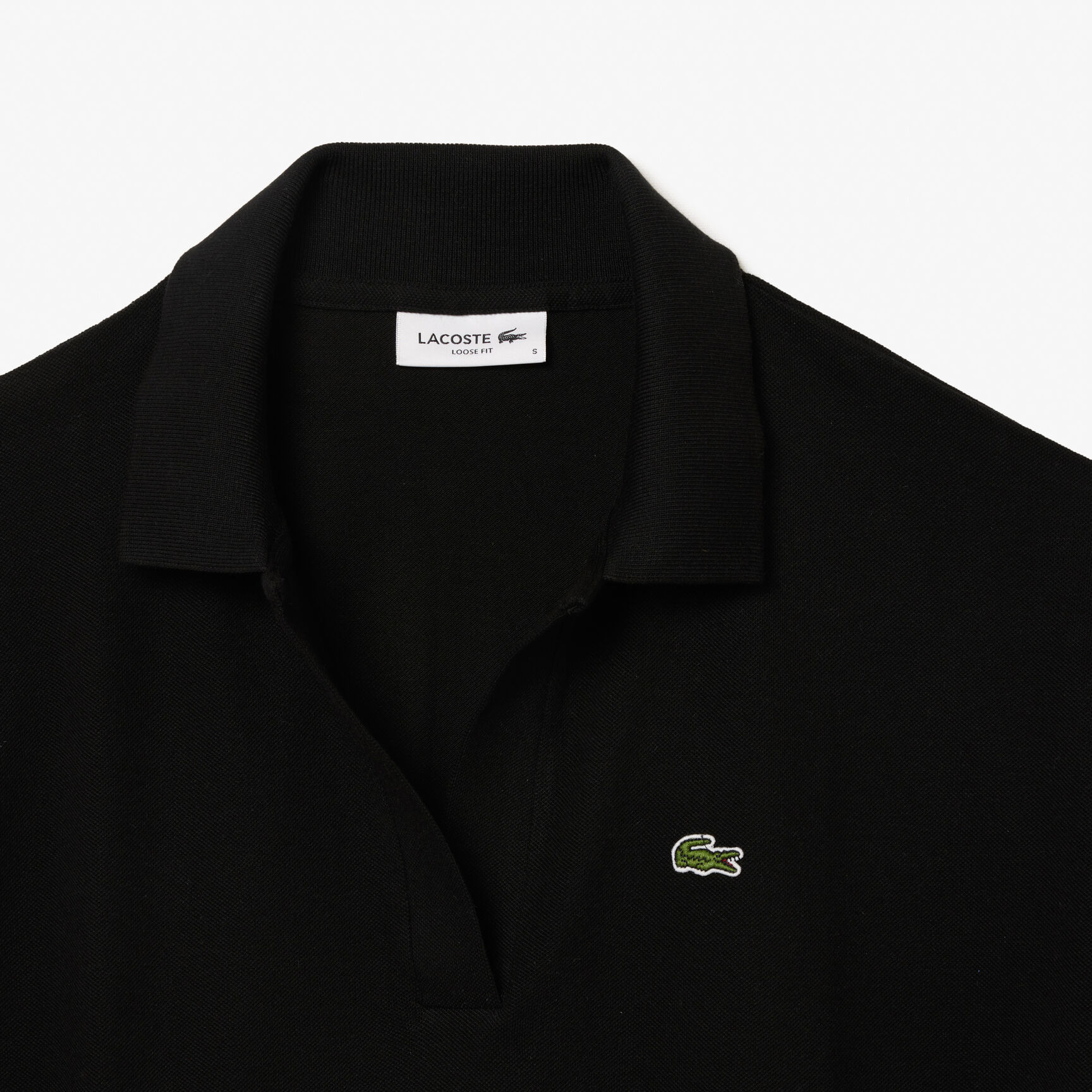 Open Neck Fluid Pique Polo Shirt - PF0504-00-031