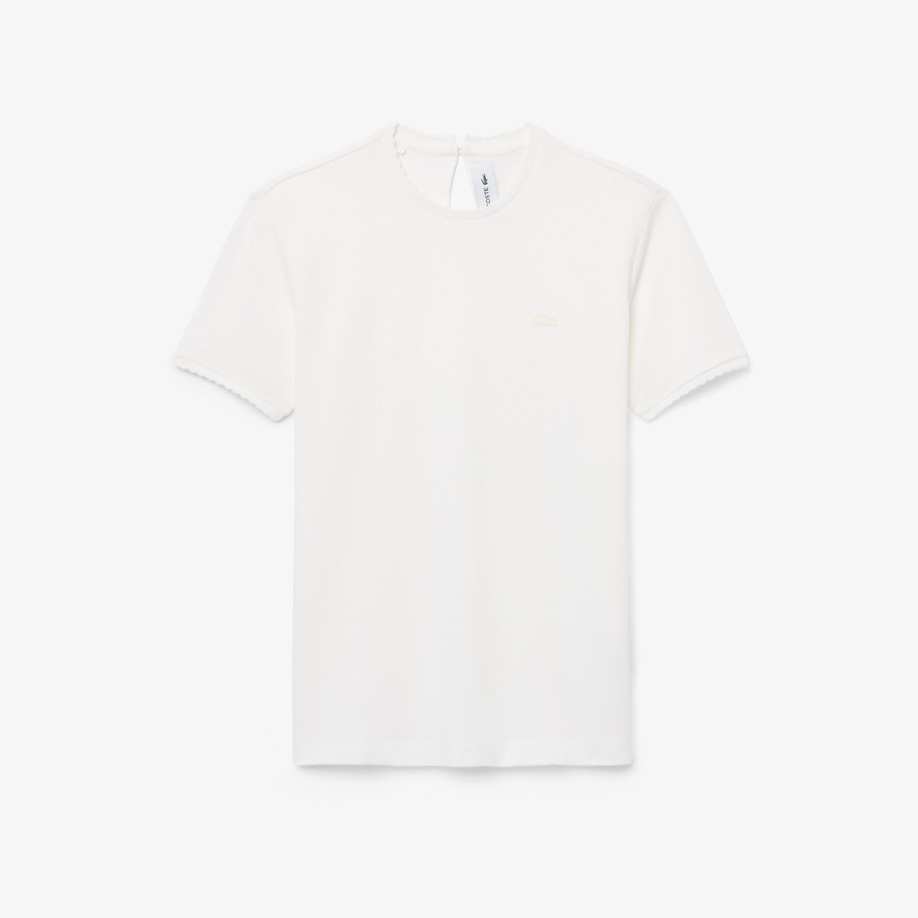 Fluid Scallop Trim Pique T-shirt lacoste fluid scallop trim pique t shirt