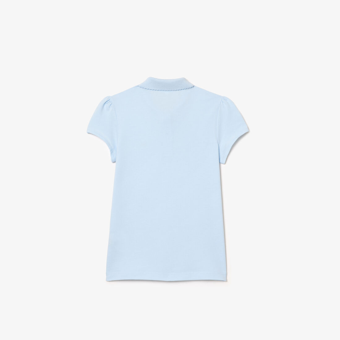 قميص بولو بيكيه بياقة مزخرفة Girls' Lacoste Scalloped Collar Mini Pique Polo Shirt - PJ3594-00-T01