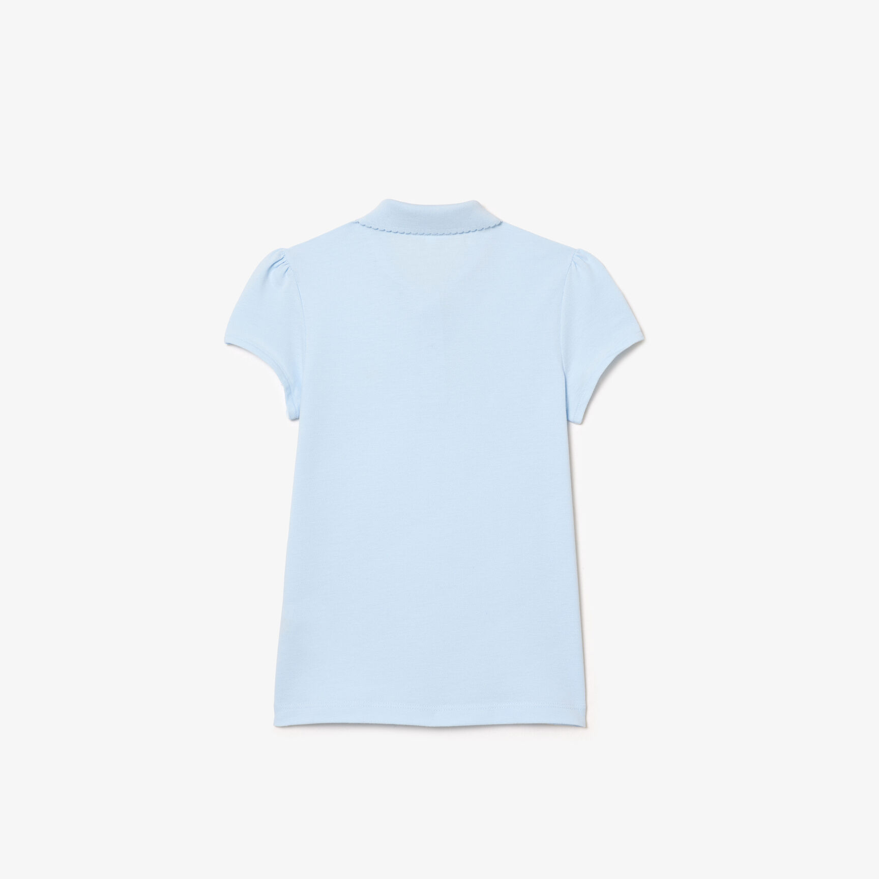 قميص بولو بيكيه بياقة مزخرفة Girls' Lacoste Scalloped Collar Mini Pique Polo Shirt - PJ3594-00-T01