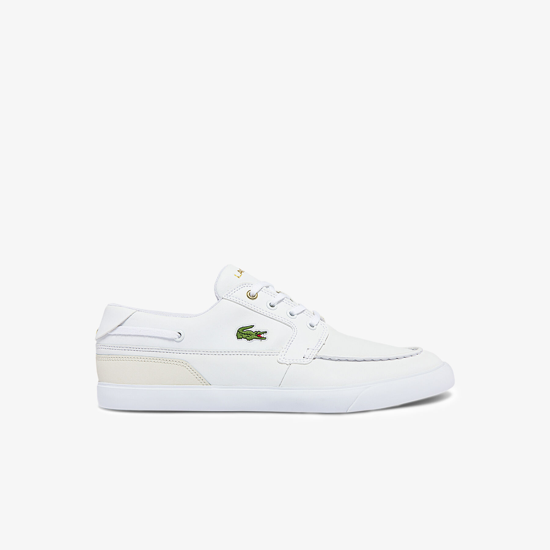 Men's Bayliss Deck Leather and Synthetic Boat Shoes lacoste men s bayliss deck leather and synthetic boat shoes