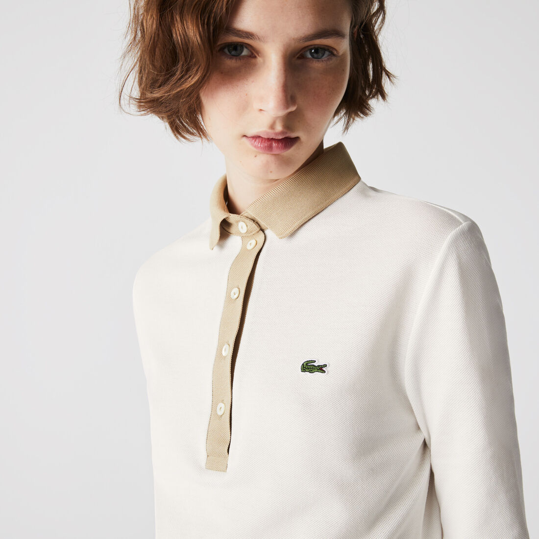 Women&rsquo;s Lacoste Slim Fit Cotton Polo Shirt