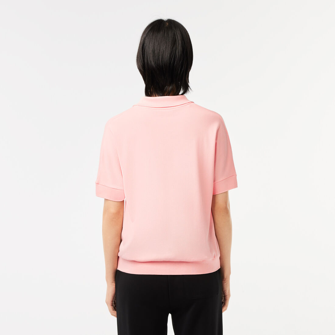 Open Neck Fluid Pique Polo Shirt Women's Lacoste Flowy Pique Polo Shirt - PF0504-00-SFI