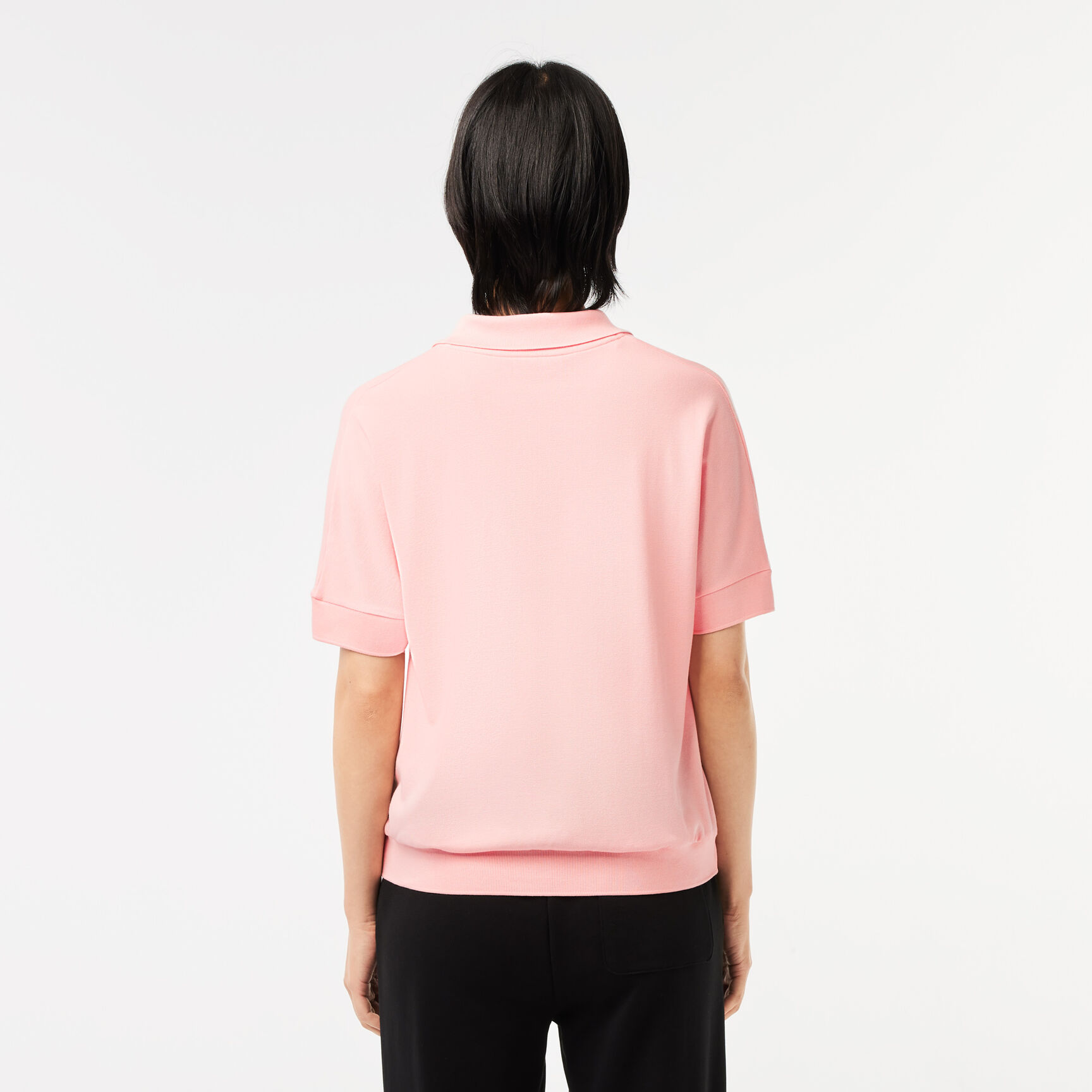 Open Neck Fluid Pique Polo Shirt Women's Lacoste Flowy Pique Polo Shirt - PF0504-00-SFI