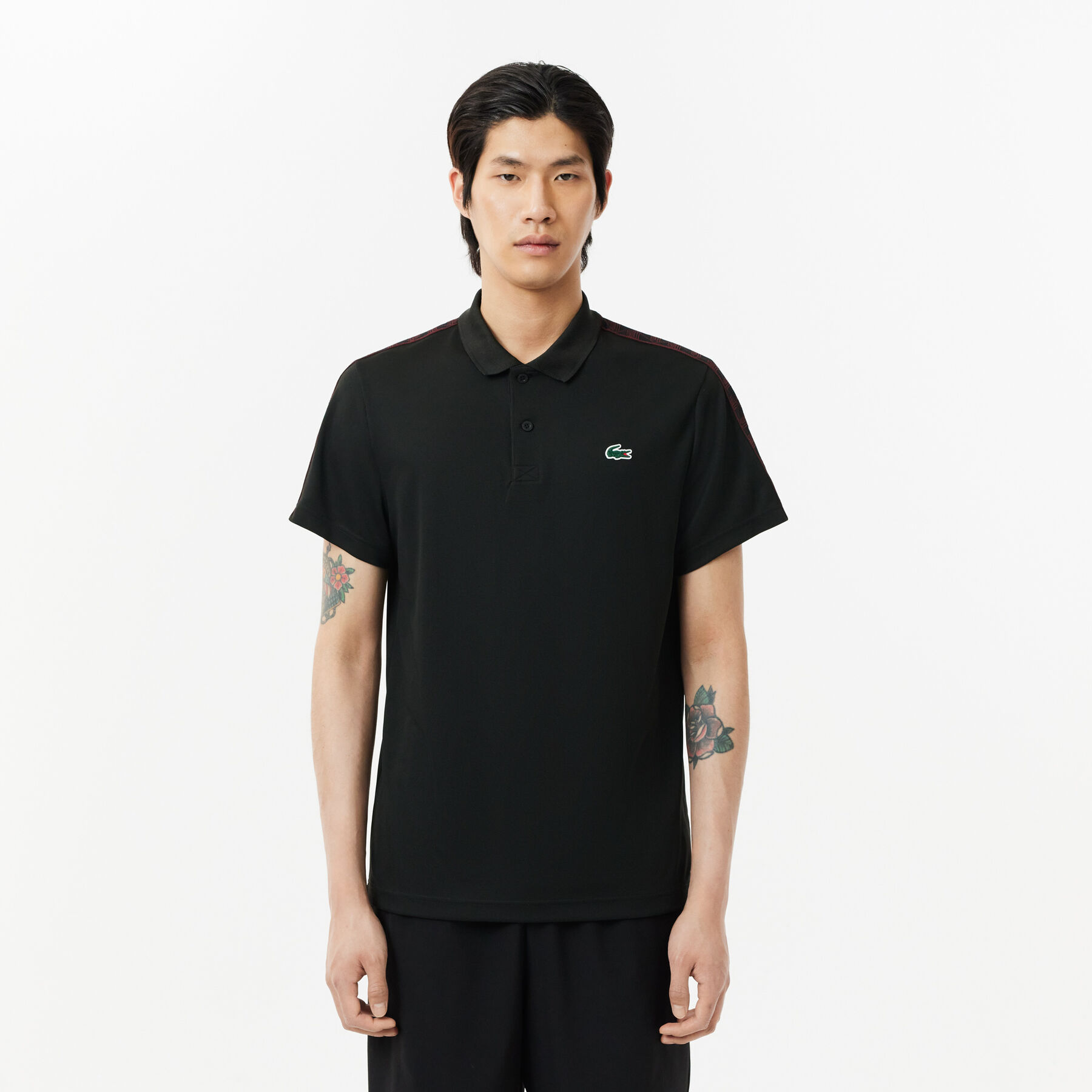 Regular Fit Ultra Dry Pique Tennis Polo Shirt Ultra-Dry Monogram Stripe Tennis Polo Shirt - DH2557-00-031