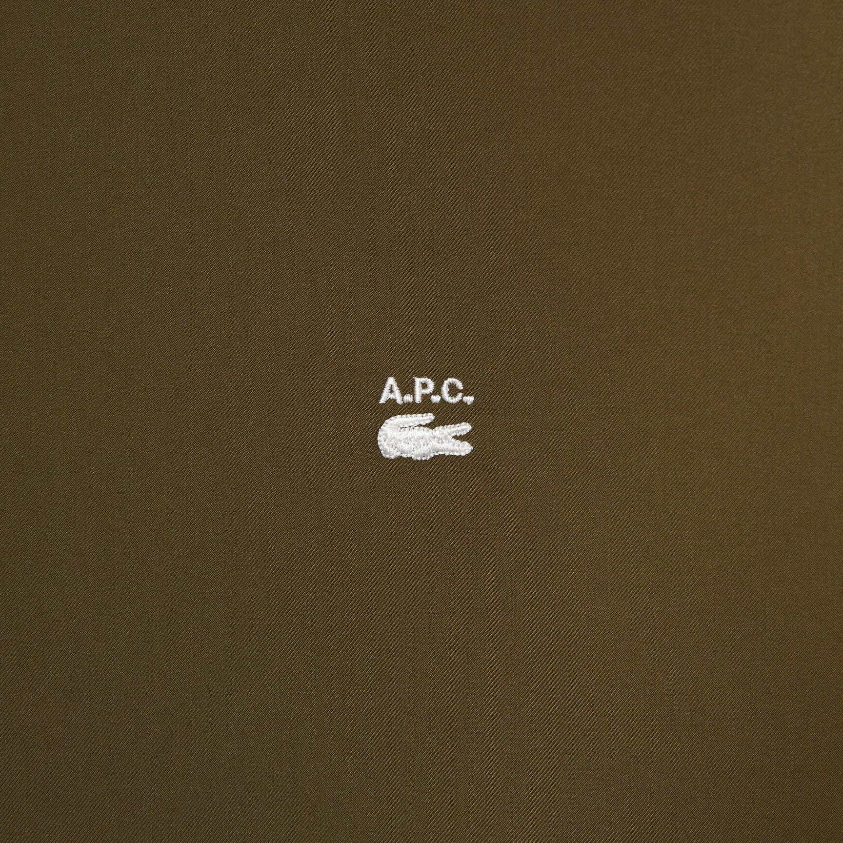 قميص صوف قطني للنساء مجموعة Lacoste x A.P.C. قميص صوف قطني للنساء مجموعة Lacoste x A.P.C.