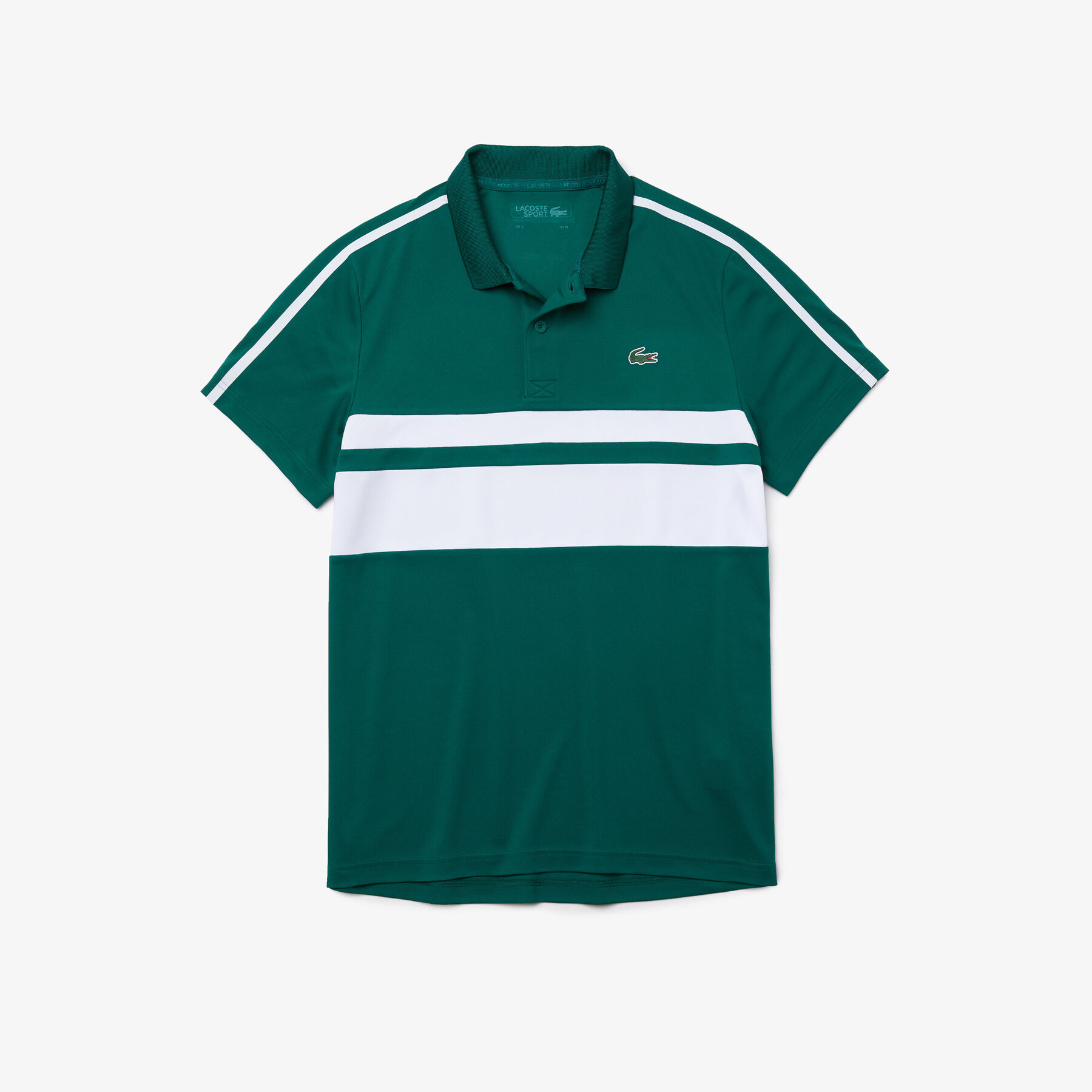 men s lacoste sport breathable resistant piqu  tennis polo shirt