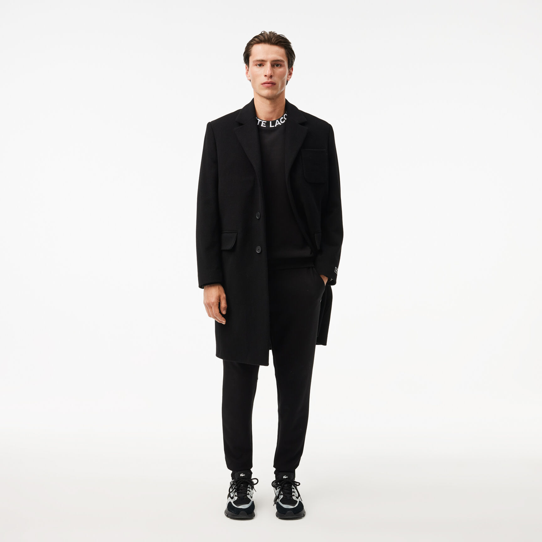 Logo Jacquard Collar Double Face Sweatshirt Logo Jacquard Collar Double Face Sweatshirt - SH7473-00-031