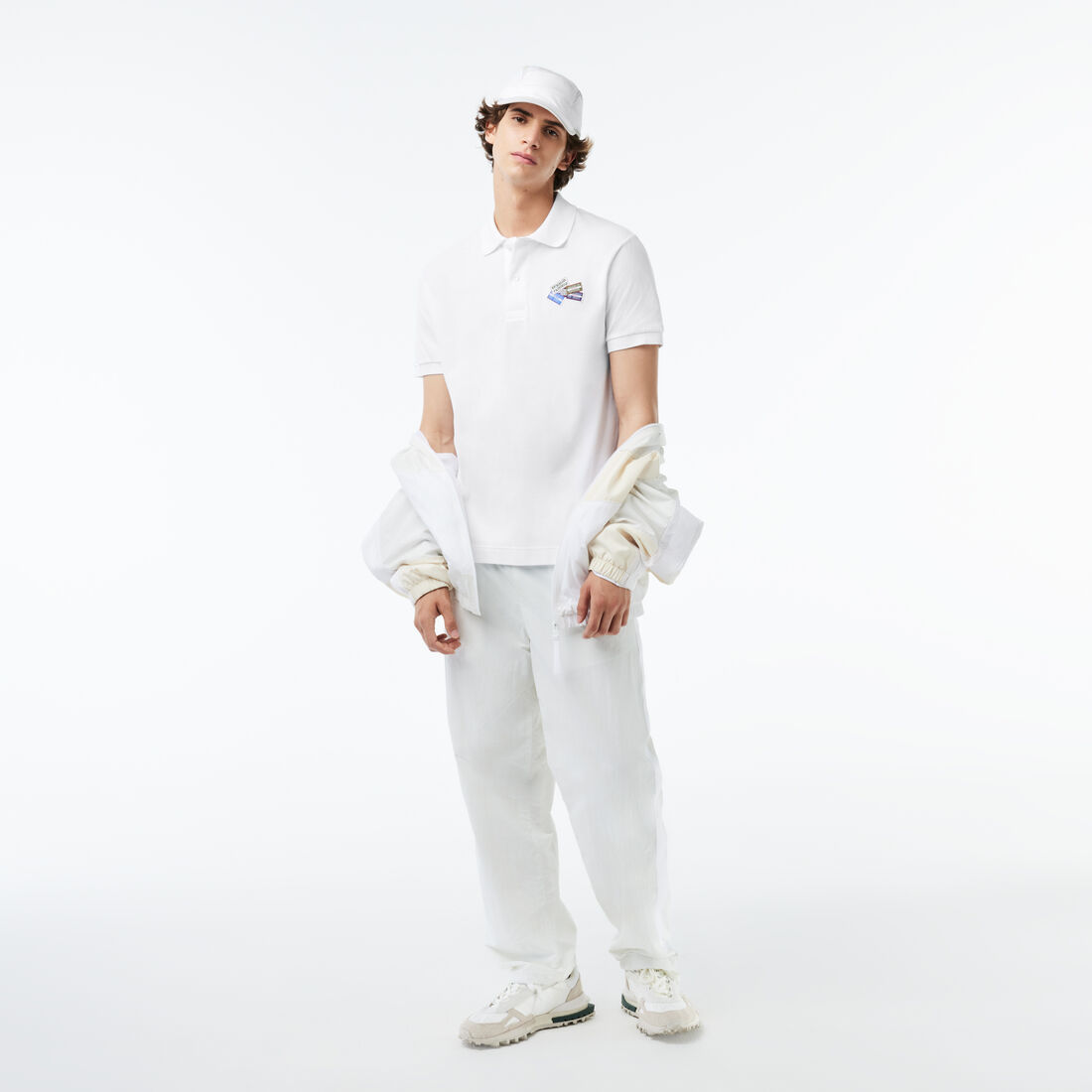 Cotton Pique L.12.12 Badge Detail Polo Shirt Cotton Pique L.12.12 Badge Detail Polo Shirt - PH2052-00-001