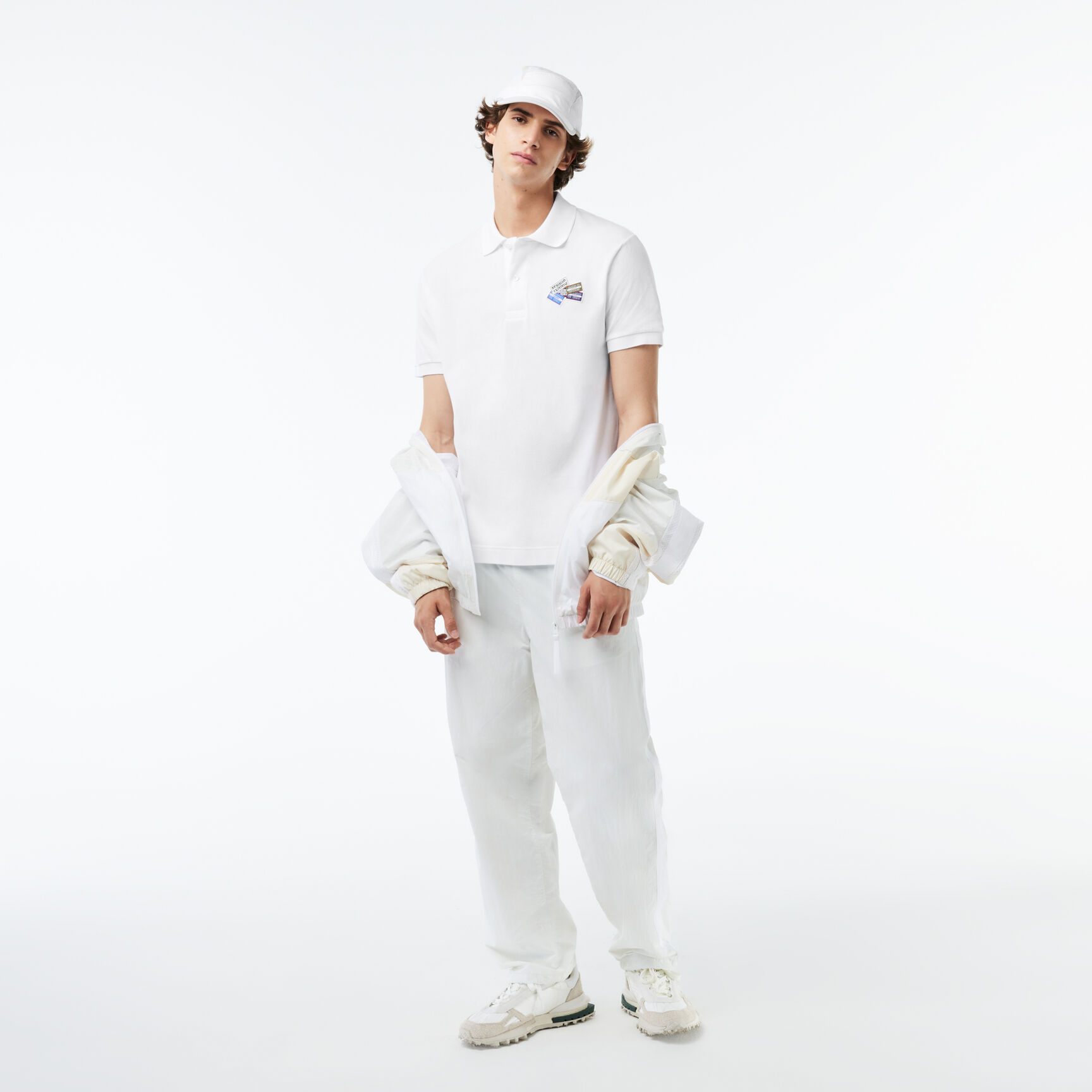 Cotton Pique L.12.12 Badge Detail Polo Shirt Cotton Pique L.12.12 Badge Detail Polo Shirt - PH2052-00-001