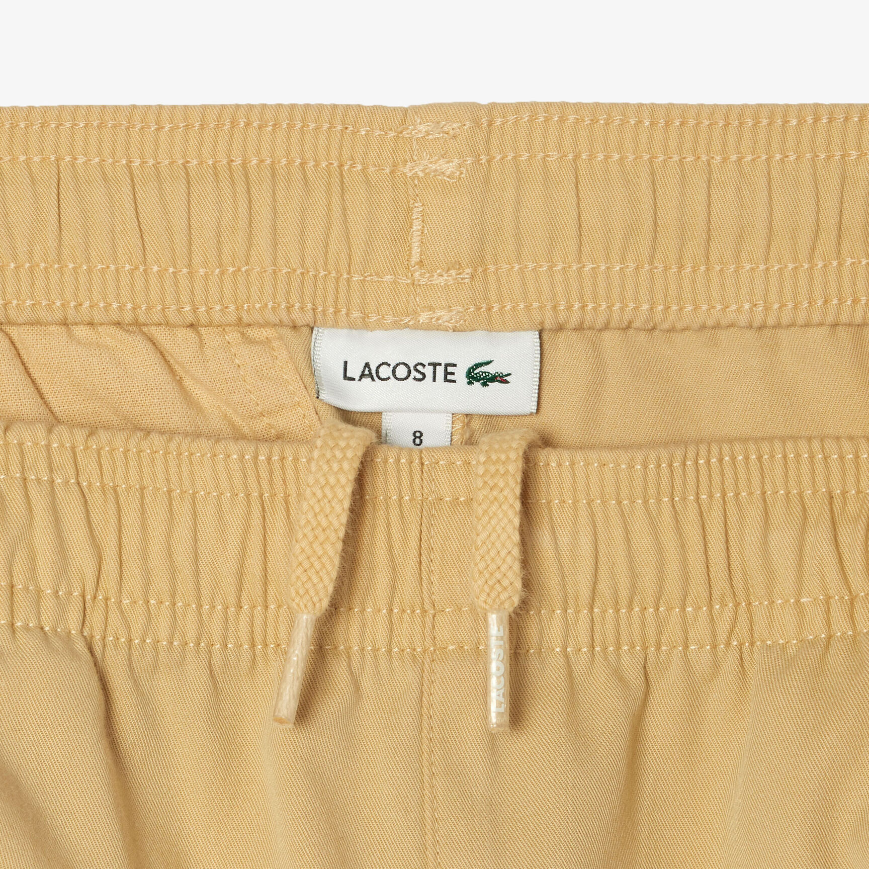 شورت قطن جبردين مطاطي Boy's Lacoste Lightweight Cotton Gabardine Bermuda Shorts - FJ5242-00-IXQ