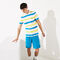 قميص بولو من مجموعة Lacoste SPORT مخطط ومحيك من قطن فائق الخفة للرجال لاكوست قميص بولو من مجموعة lacoste sport مخطط ومحيك من قطن فائق الخفة للرجال