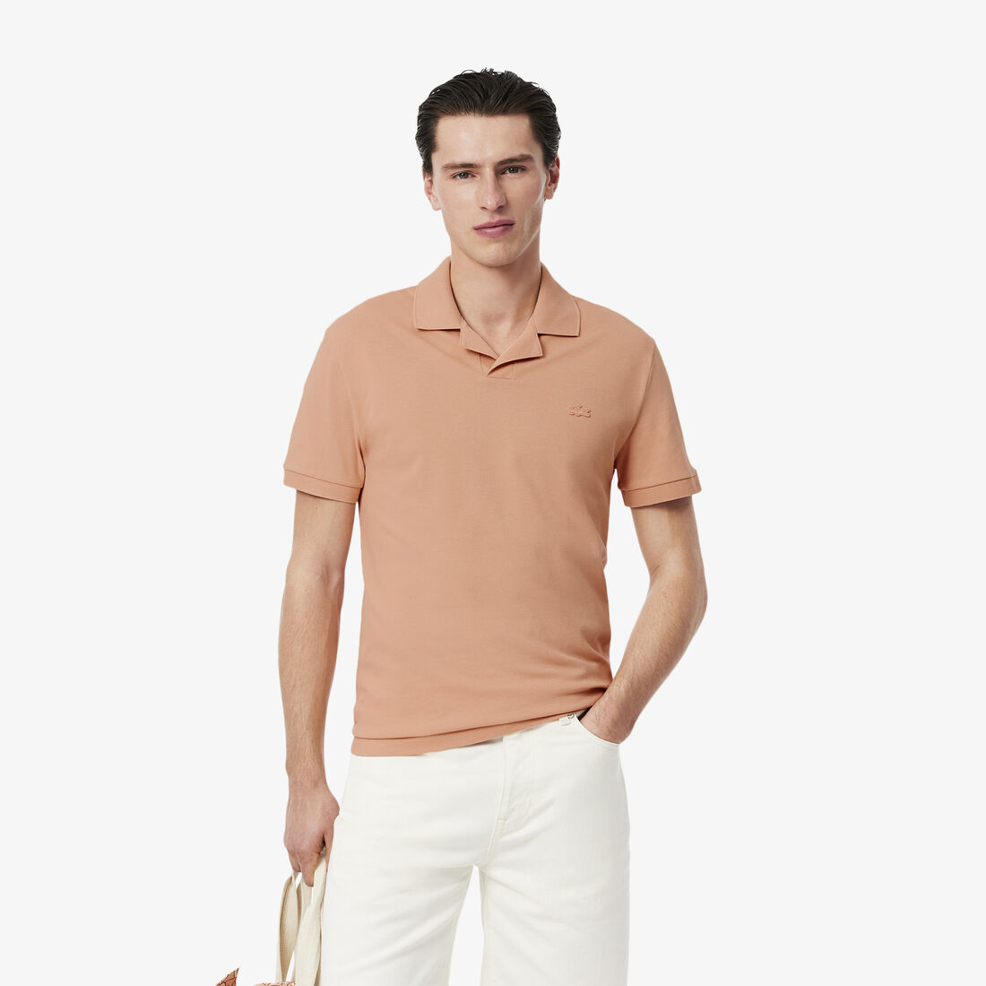 Classic Fit Open Neck Paris Polo Shirt Classic Fit Open Neck Paris Polo Shirt - PH0084-00-ZIH