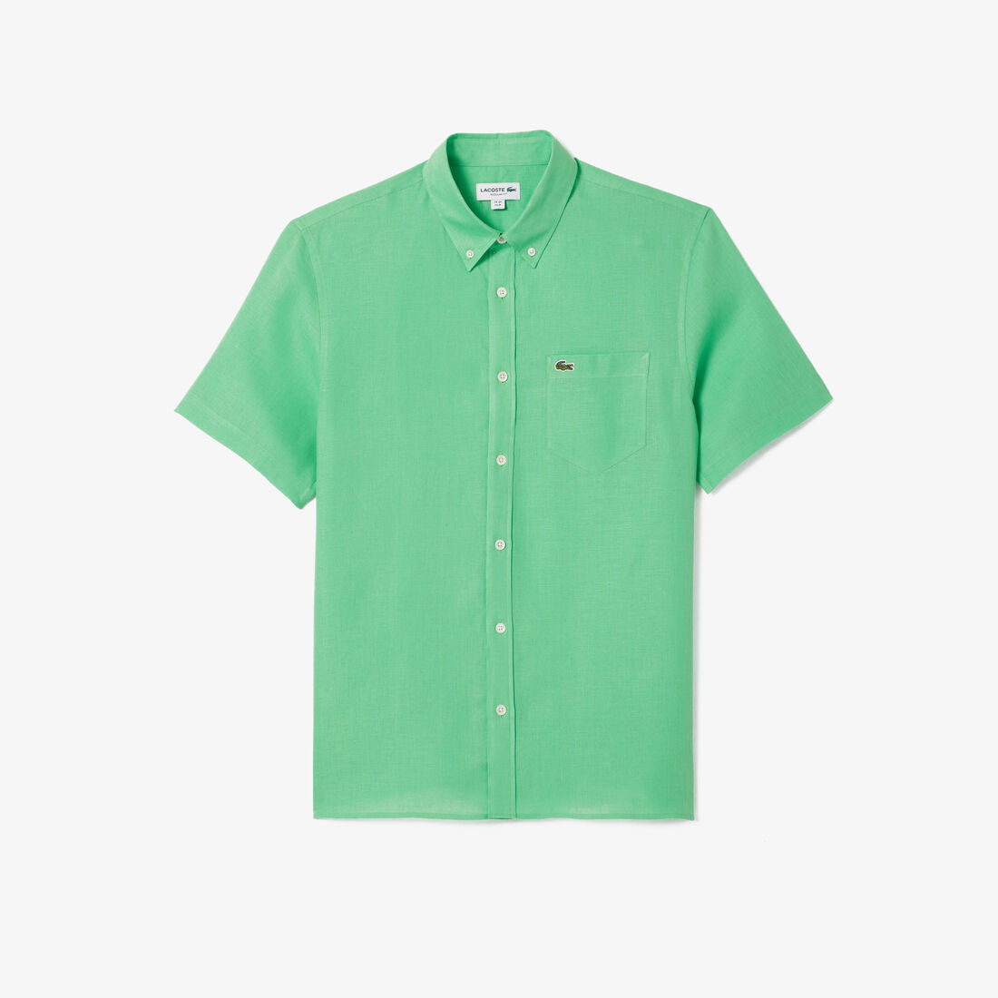 Short Sleeved Linen Shirt Men's Lacoste Short Sleeve Linen Shirt - CH5699-00-UYX