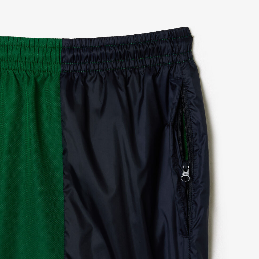 بنطال رياضي بتفاصيل بلون مغاير Mixed Material Colourblock Sportsuit Track Pants - XH1624-00-QIU