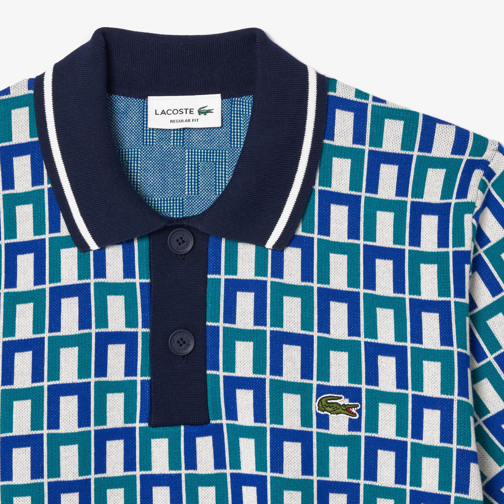 Robert George Motif Polo Collar Sweater Robert George Motif Polo Collar Sweater - AH7672-00-IS8