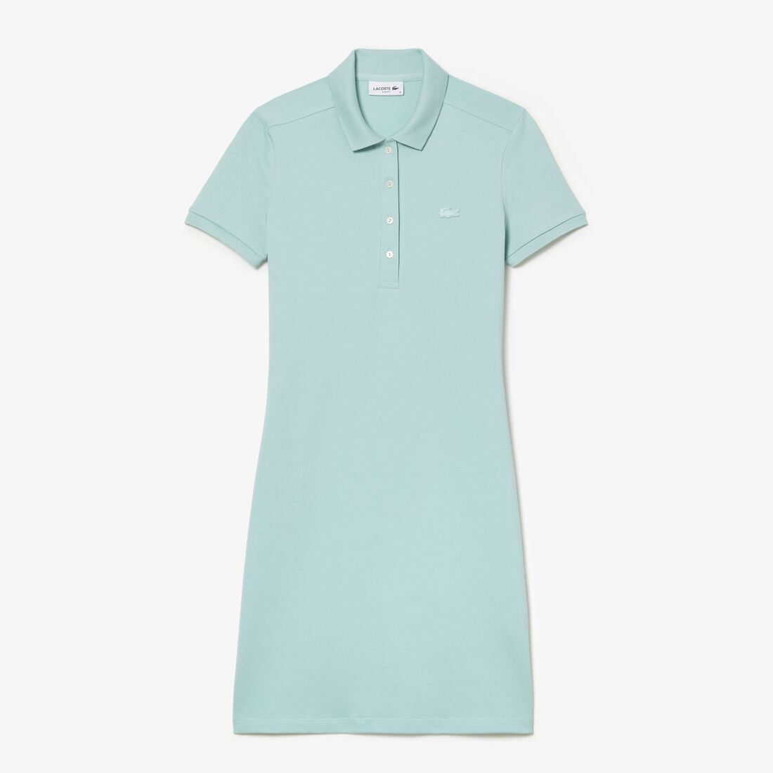 فستان بولو من بيتي بيكيه مطاطي بقصة ضيقة Women's Stretch Cotton Pique Polo Dress - EF5473-00-LGF