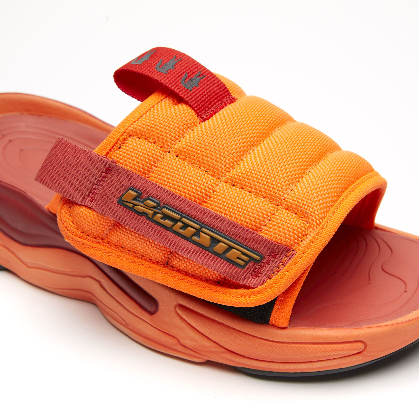 حذاء مفتوح لاكوست خامات صناعية للنساء مجموعة AceSlide