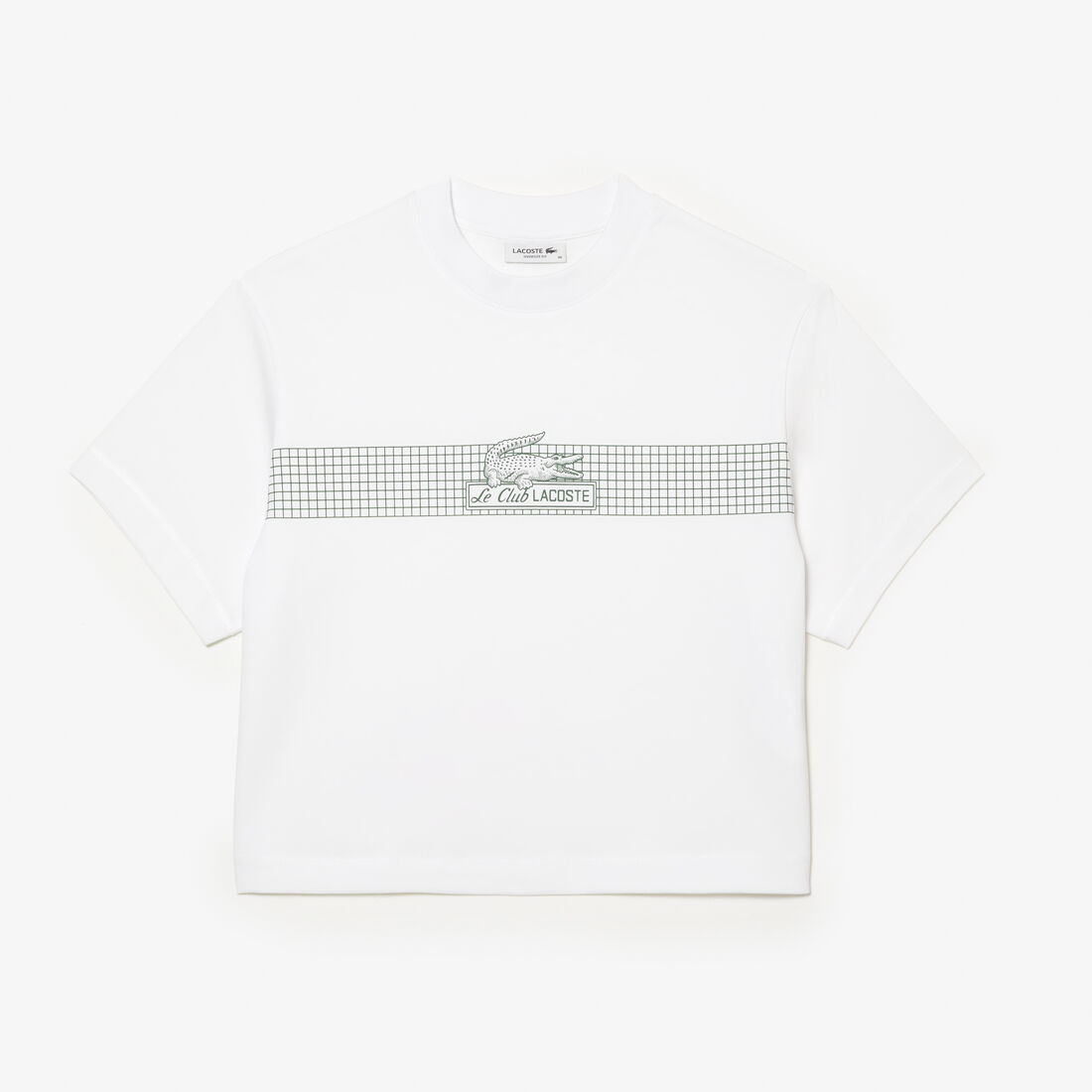 Women's Lacoste Oversize Net Print Jersey T-shirt Women's Lacoste Oversize Net Print Jersey T-shirt
