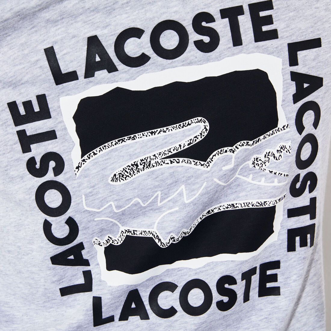قميص تي-شيرت للرجال بطبعة ثلاثية الأبعاد من مجموعة Lacoste SPORT قميص تي-شيرت للرجال بطبعة ثلاثية الأبعاد من مجموعة Lacoste SPORT