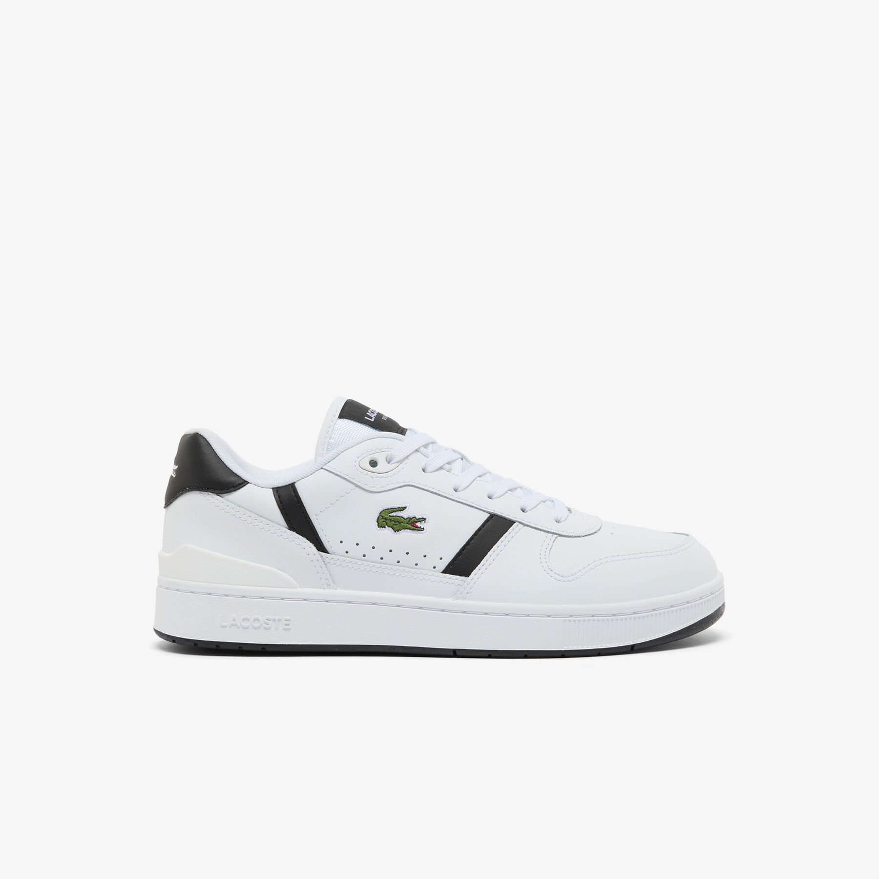 lacoste men s t clip set leather sneakers