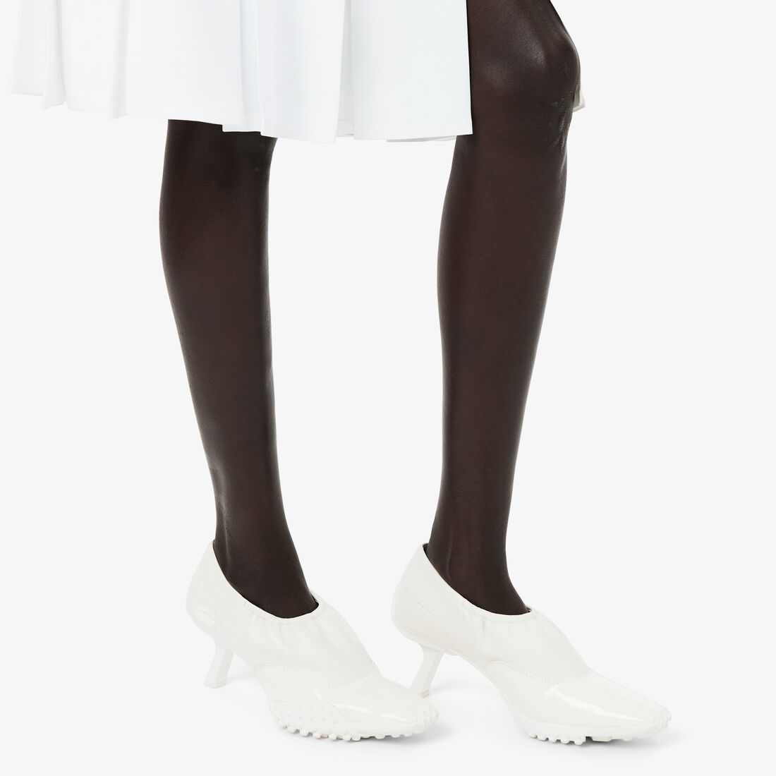 أحذية رياضية جلدية نسائية Women's Runway Leather Sneakers - 50CFA0074-18C