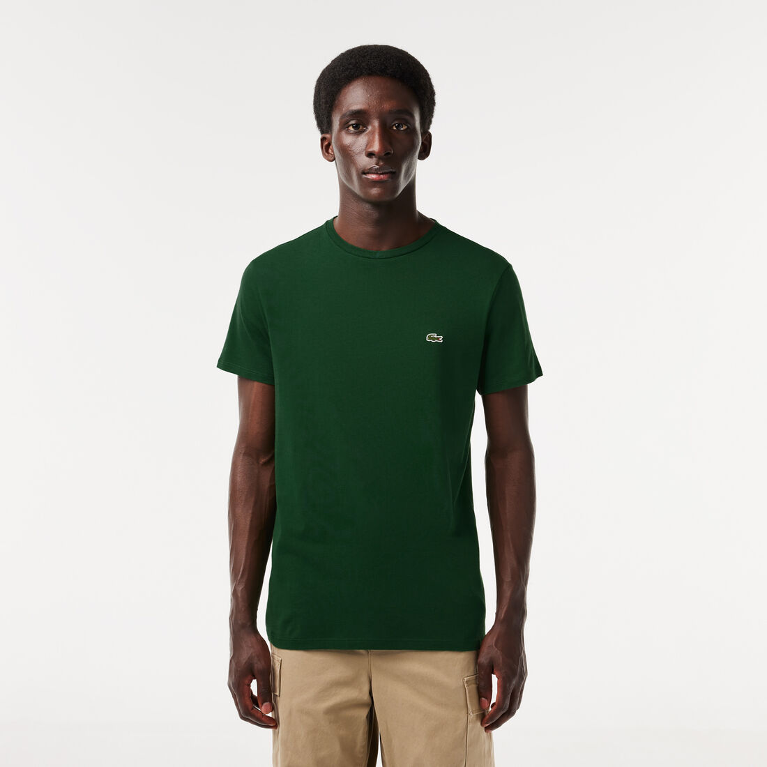 Men's Crew Neck Pima Cotton Jersey T-shirt - TH6709-00-132