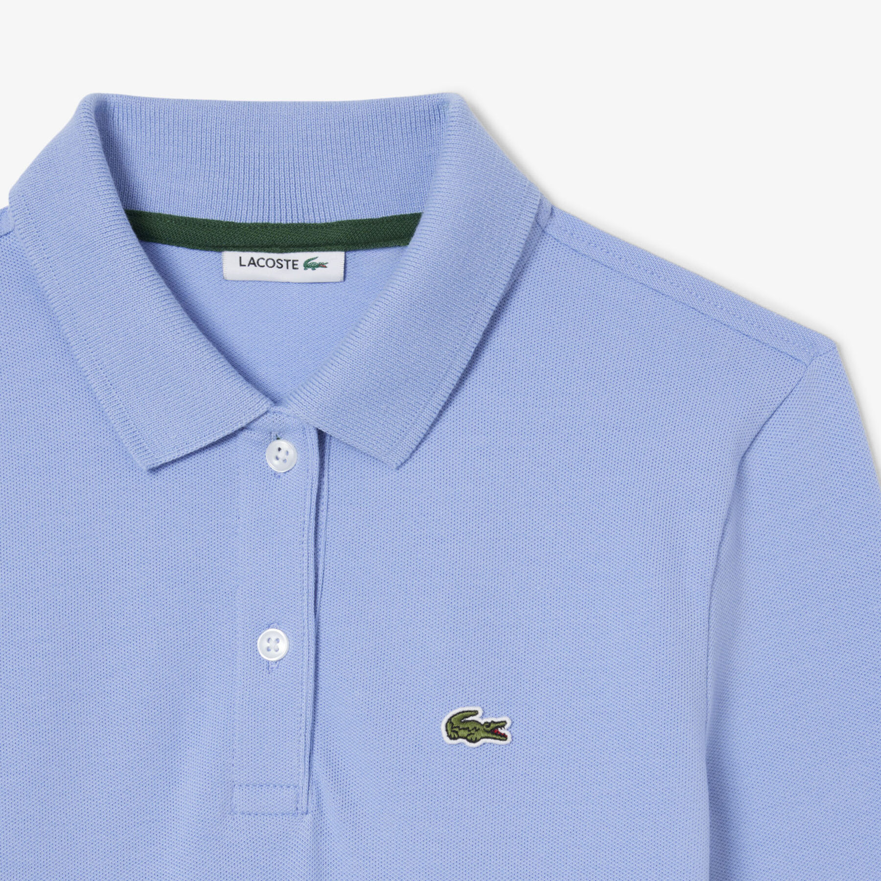 Long Sleeved Stretch Pique Polo Dress lacoste long sleeved stretch pique polo dress