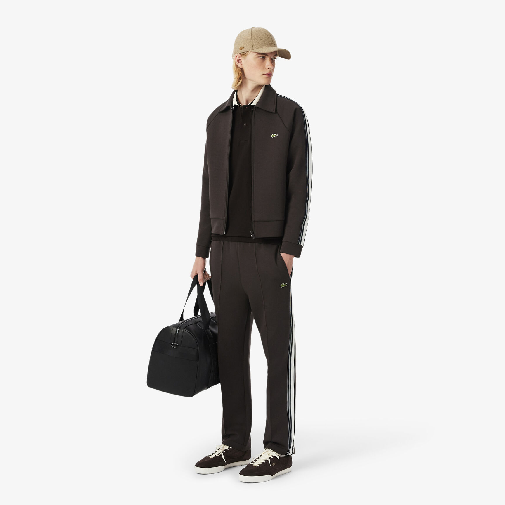 French Made Classic Fit Stripe Collar Polo Shirt - PH5421-00-SKB