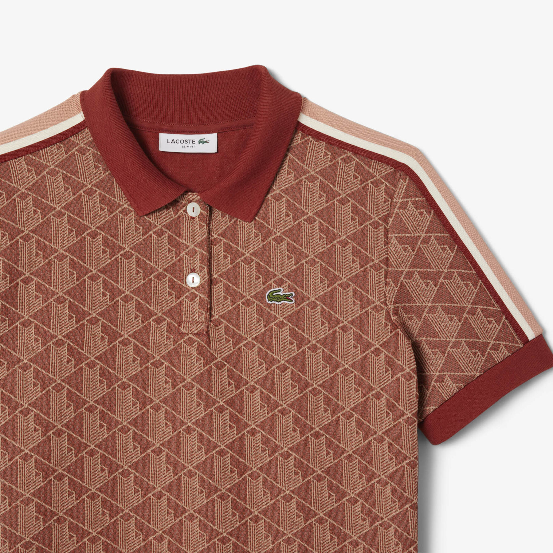 Slim Fit Monogram Jacquard Polo Shirt lacoste slim fit monogram jacquard polo shirt