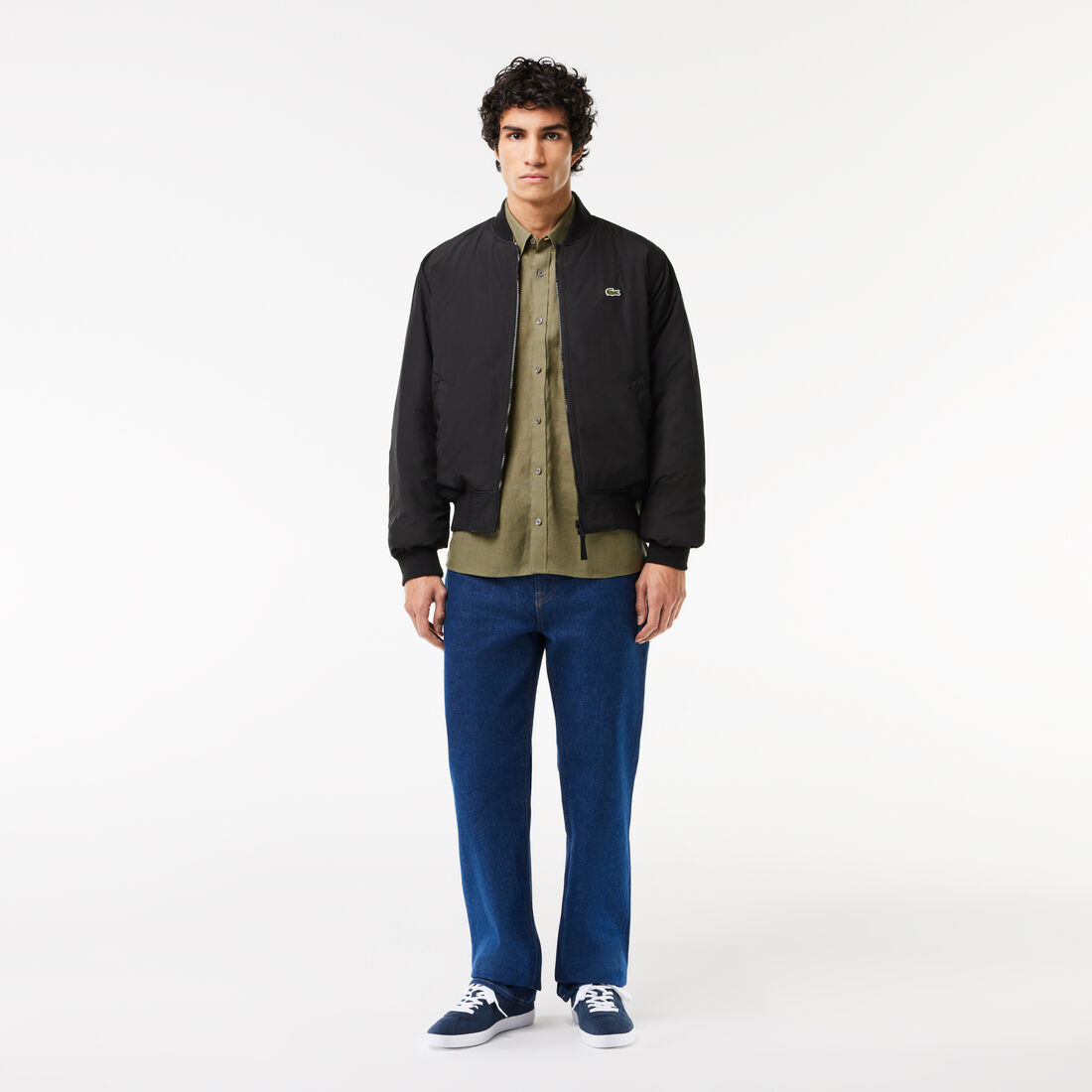 قميص كتان بأكمام قصيرة Men's Lacoste Short Sleeve Linen Shirt - CH5699-00-316