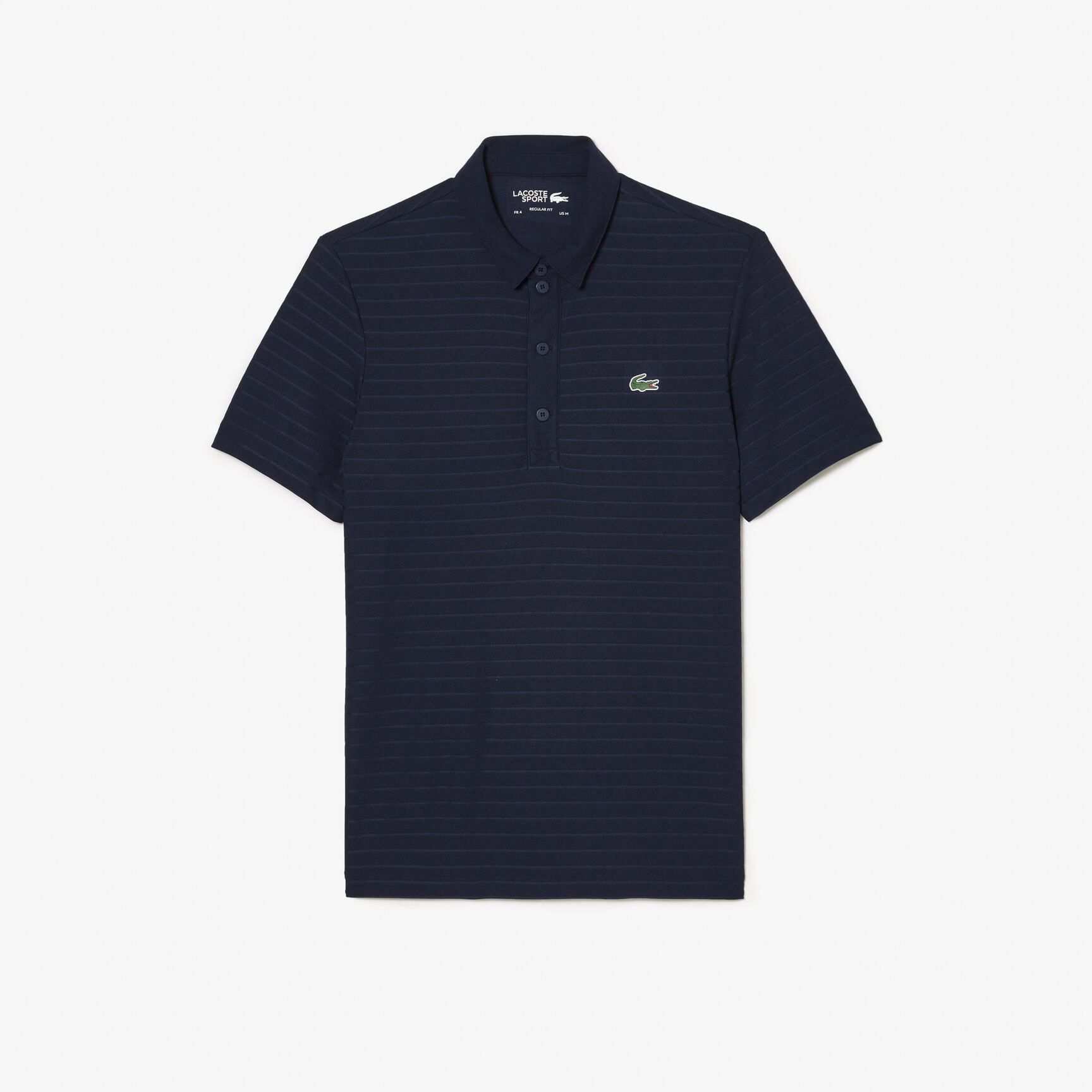Men's Lacoste SPORT Textured Breathable Golf Polo Shirt - DH6844-00-166