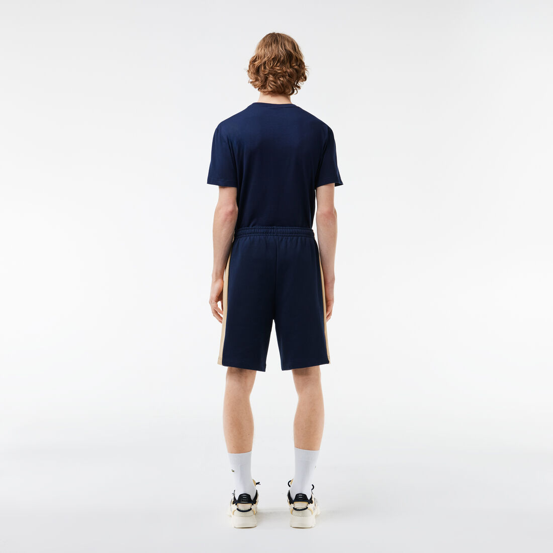 Printed Unbrushed Fleece Colourblock Jogger Shorts Printed Unbrushed Fleece Colourblock Jogger Shorts - GH1434-00-IP7