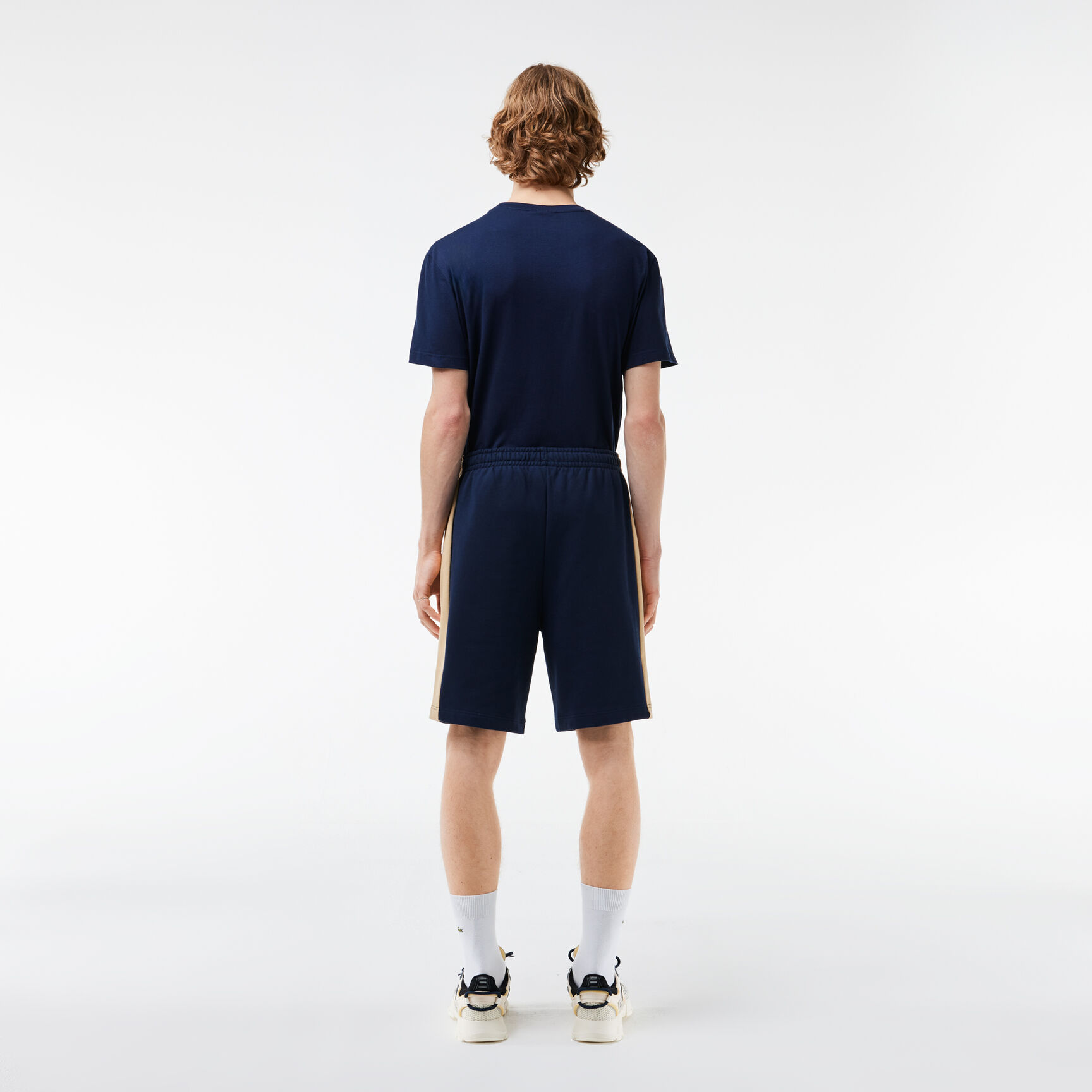 Printed Unbrushed Fleece Colourblock Jogger Shorts Printed Unbrushed Fleece Colourblock Jogger Shorts - GH1434-00-IP7