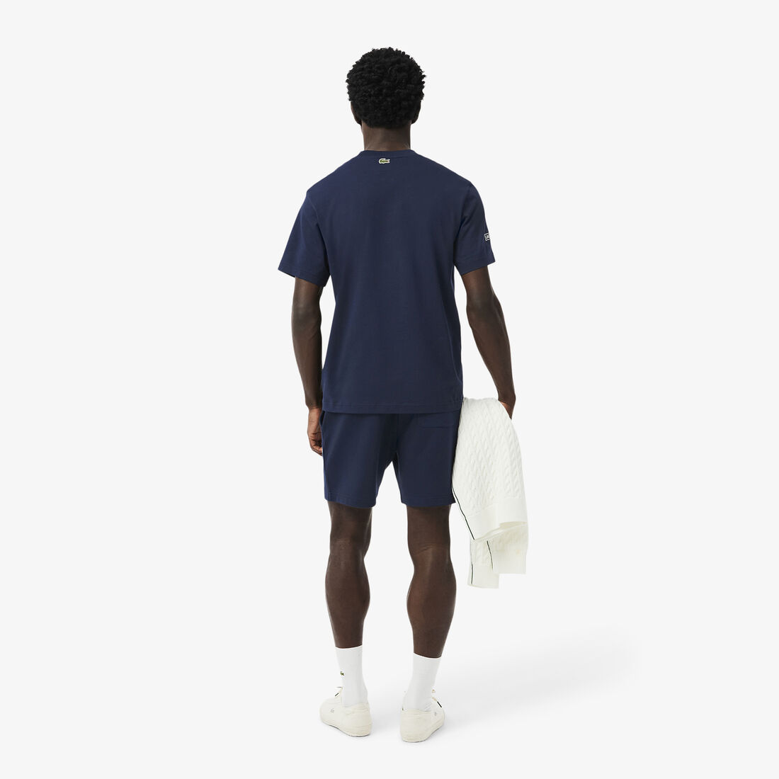 شورت من الصوف بطباعة ثلاثية الأبعاد بمقاس عادي Regular Fit 3D Print Fleece Shorts - GH9708-00-166