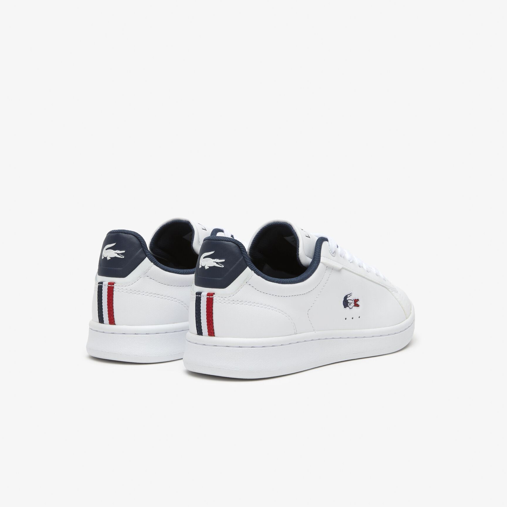 سنيكرز لاكوست كارنابي برو جلد بثلاثة ألوان للنساء Women's Lacoste Carnaby Pro Leather Tricolour Trainers - 45SFA0084-407