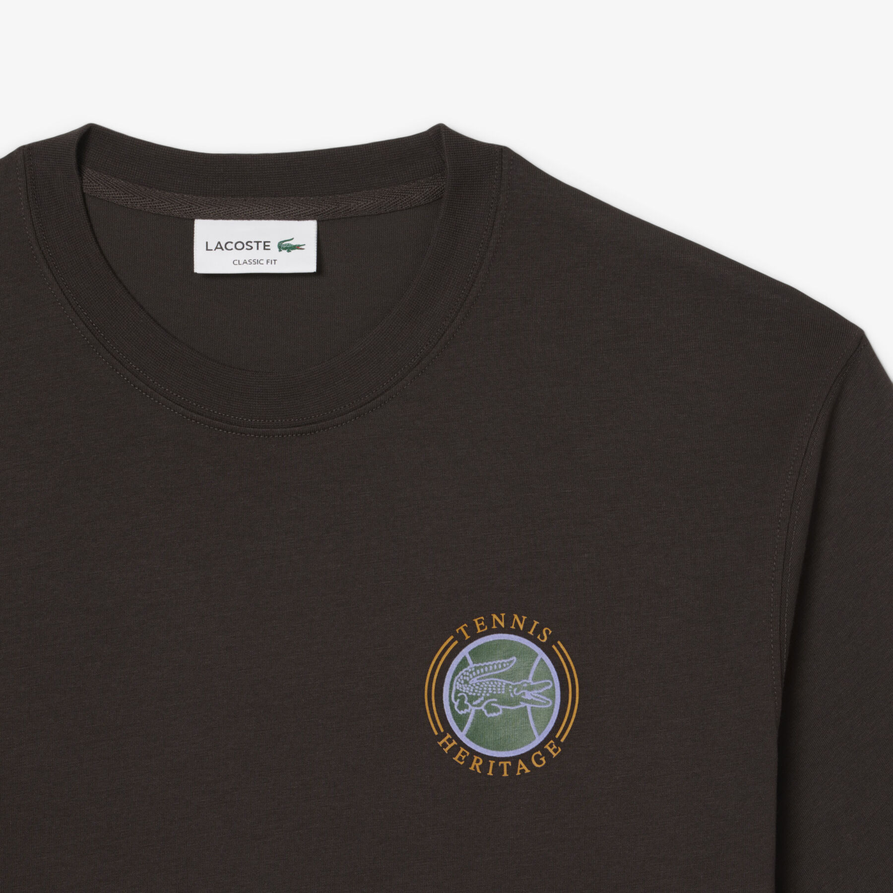 lacoste multi print jersey t shirt