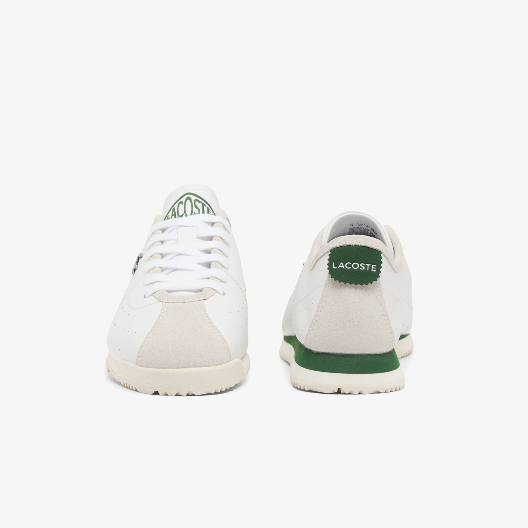 حذاء رياضي نسائي من الجلد بقصة منخفضة Women's Club-Low Leather Sneakers - 49SFA0043-1R5