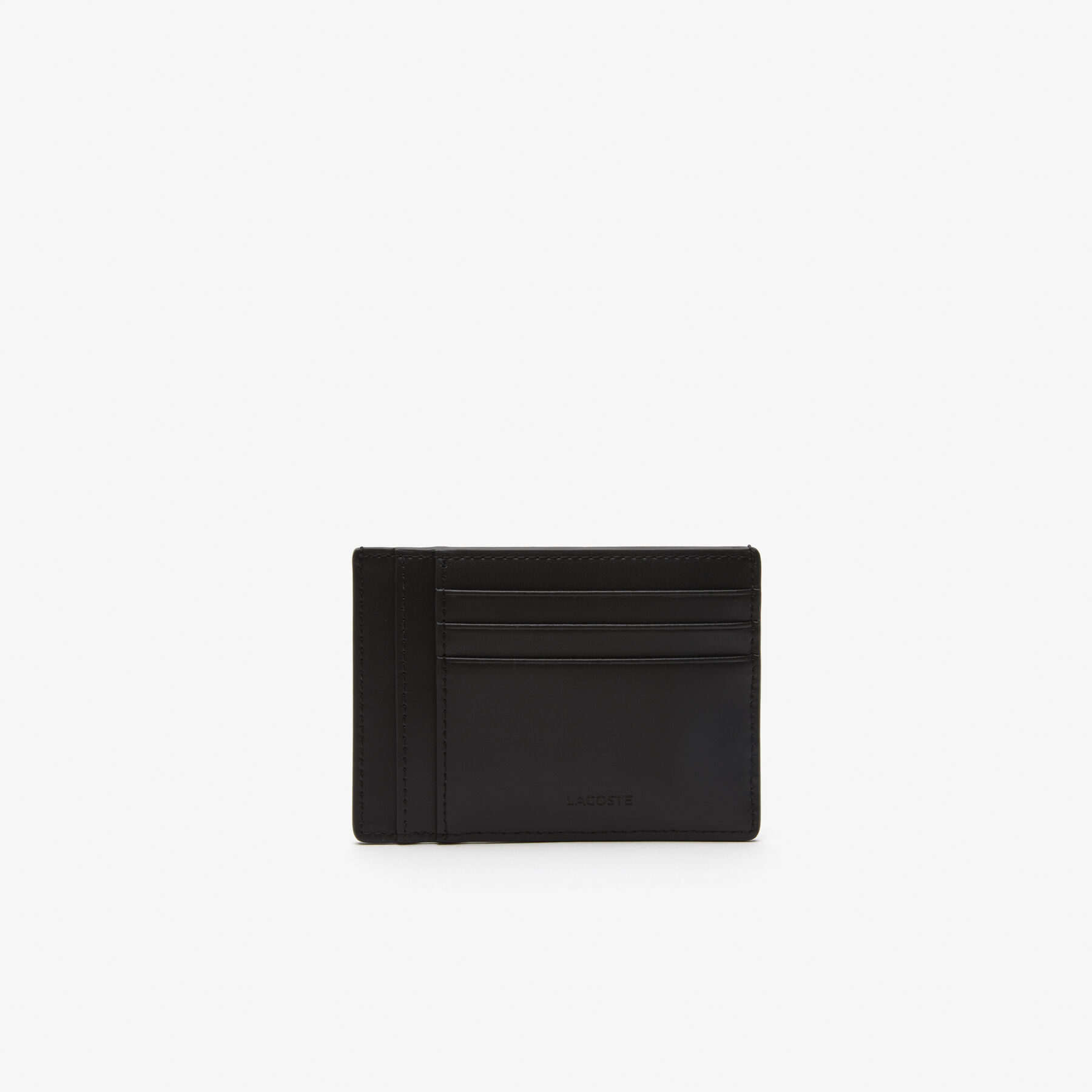 Men's Lacoste Chantaco Calfskin Leather Card Holder Men's Lacoste Chantaco Calfskin Leather Card Holder - NH4120CE-000
