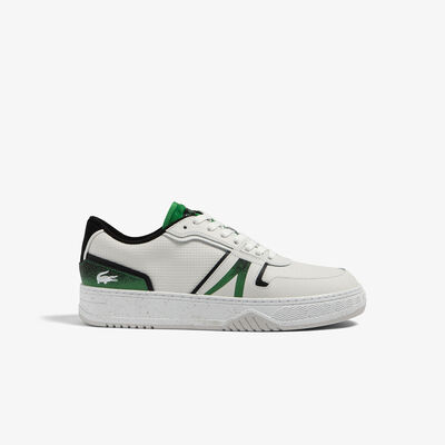 Men's Lacoste L001 Leather Spray Print Trainers