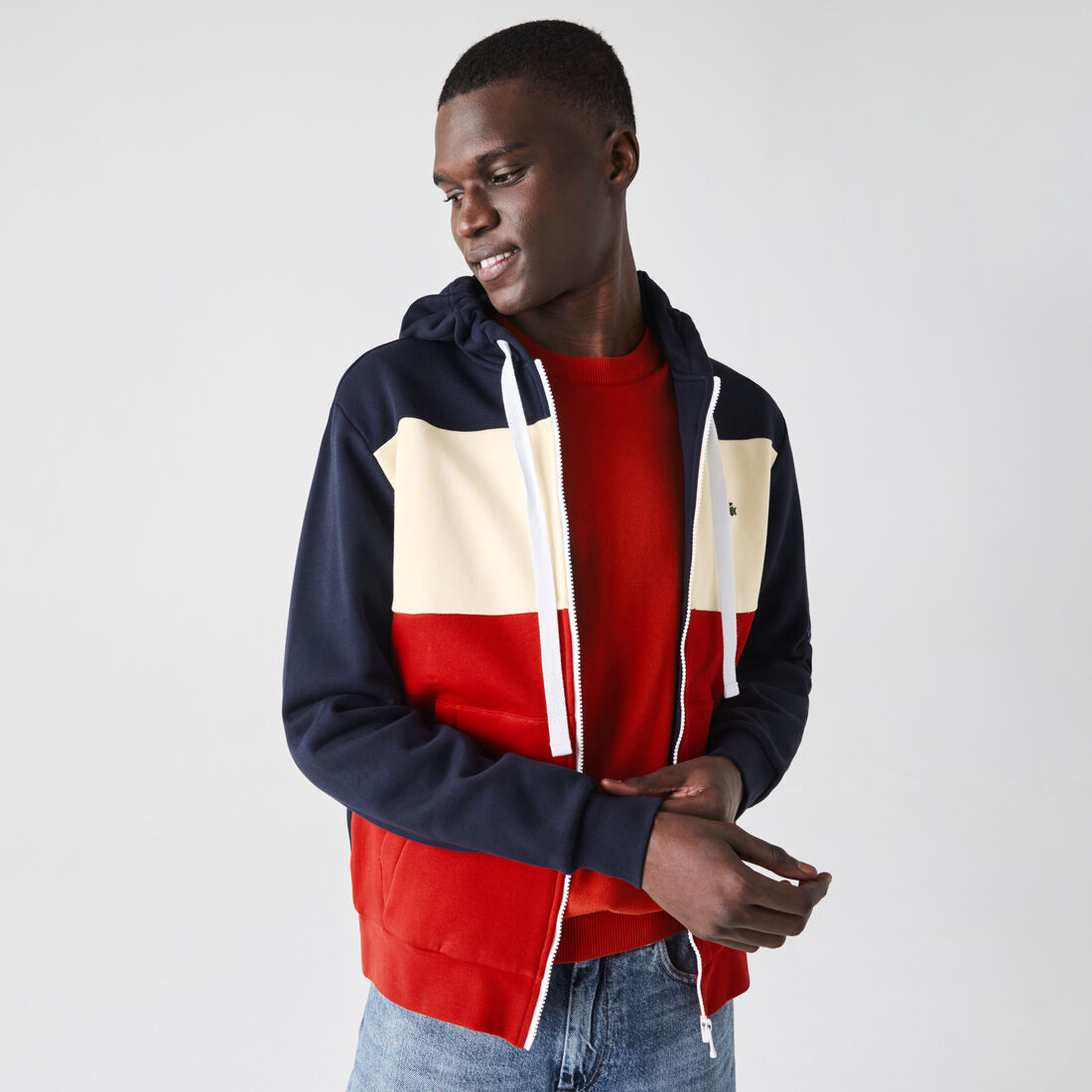 Men’s Hooded Colorblock Fleece Zip Sweatshirt Men’s Hooded Colorblock Fleece Zip Sweatshirt