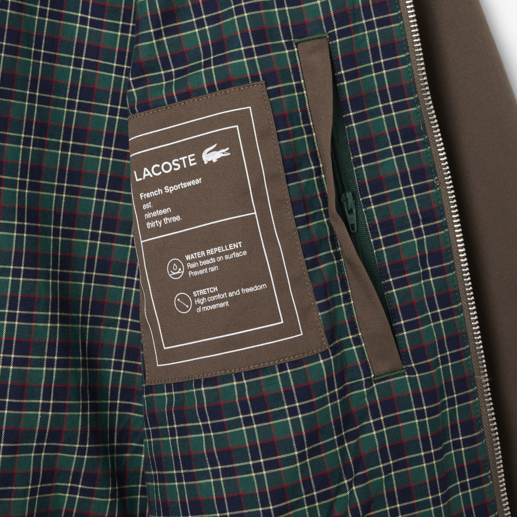 سترة هارينغتون من قماش التويل المقاوم للماء Water-Repellent Twill Harrington Jacket - BH7186-00-ZBC