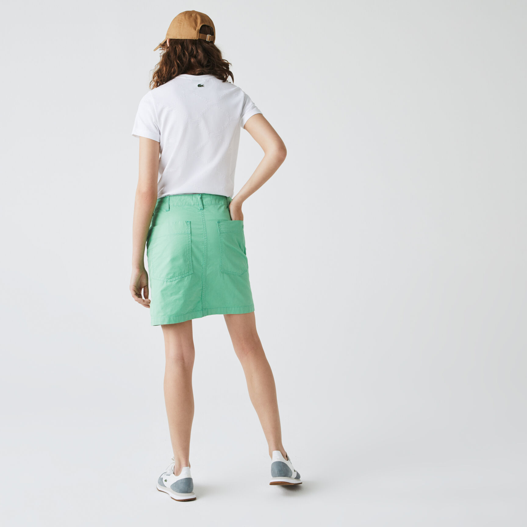 Women’s Lacoste LIVE Crew neck Monogram Patterned T-shirt Women’s Lacoste LIVE Crew neck Monogram Patterned T-shirt