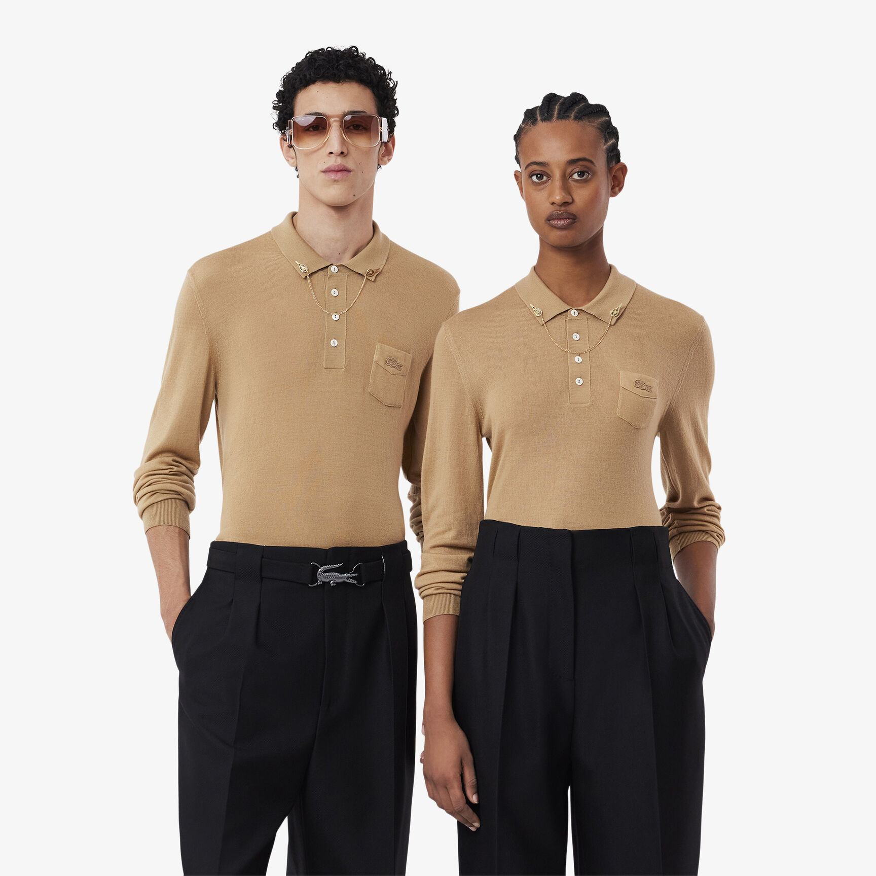 FW24 Runway Polo Sweater FW24 Runway Polo Sweater - AH2161-00-Z1S