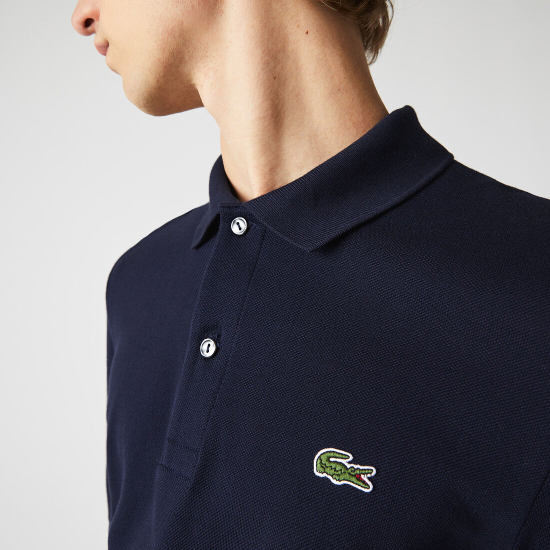 Slim Fit L.12.12 Long Sleeved Polo Shirt Men's Lacoste Slim Fit Petit Piqué Polo Shirt - PH4013-00-166