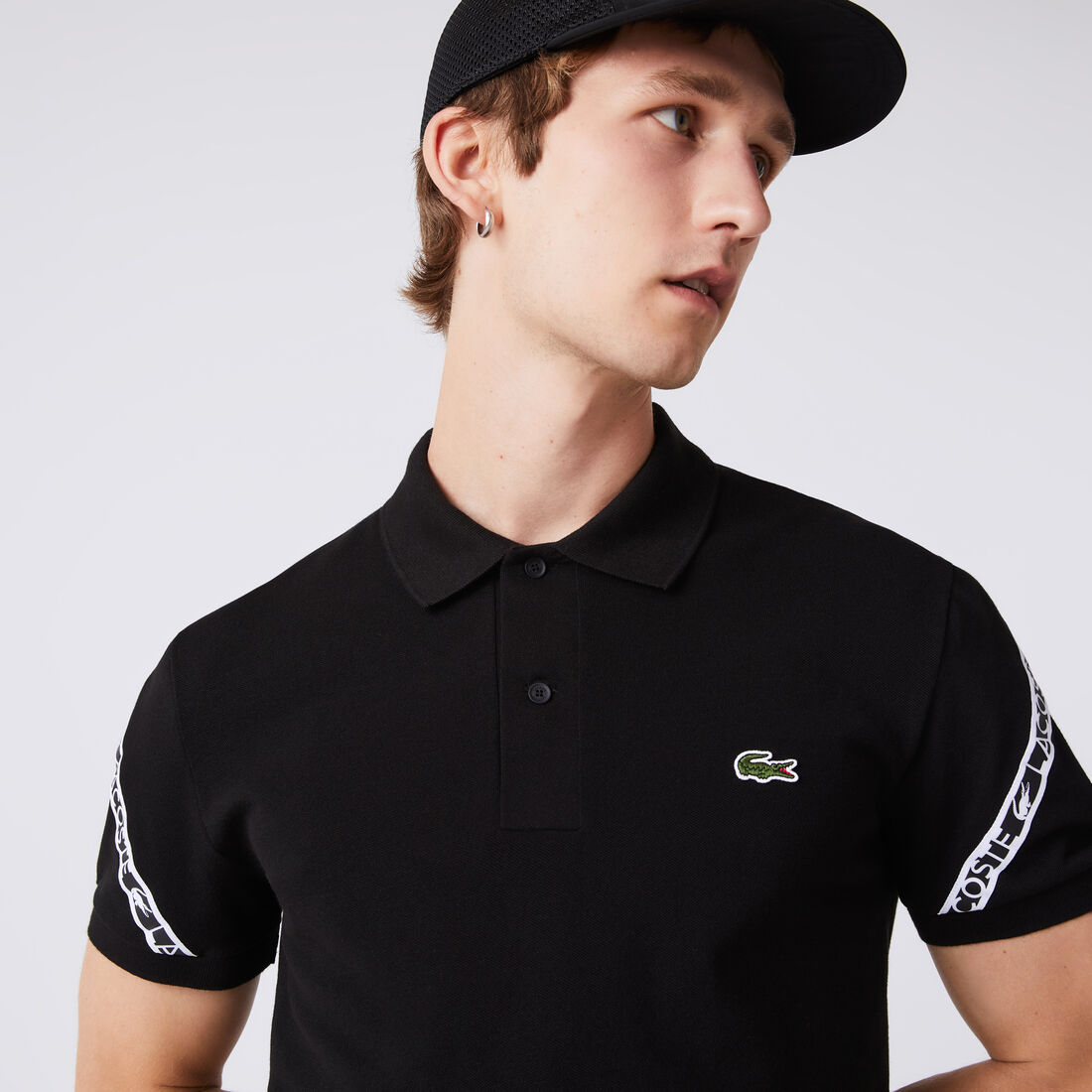 تيشيرت بولو لاكوست بيكيه ميني مطاطي بقصة عادية للرجال تيشيرت بولو لاكوست بيكيه ميني مطاطي بقصة عادية للرجال