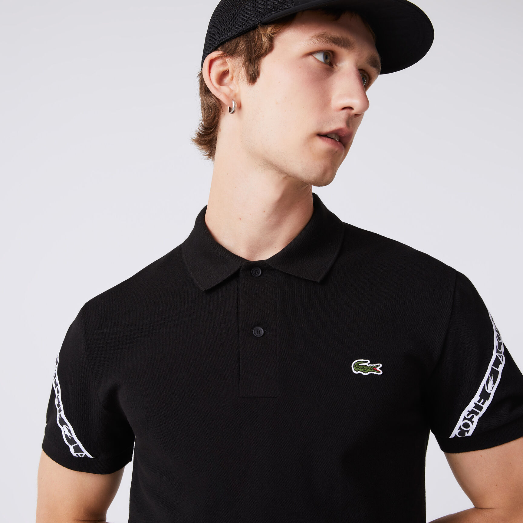 تيشيرت بولو لاكوست بيكيه ميني مطاطي بقصة عادية للرجال تيشيرت بولو لاكوست بيكيه ميني مطاطي بقصة عادية للرجال